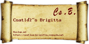 Csatlós Brigitta névjegykártya