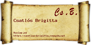 Csatlós Brigitta névjegykártya